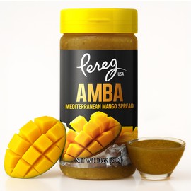 Pereg Amba, Mediterranean Mango Spread, 13 oz (2 Pack) | Tangy & Flavorful Condiment | Vegan, Non-GMO, Gluten-Free | Pickled Mango Sauce