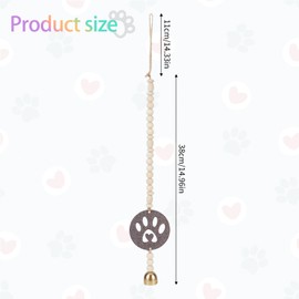 NICENEEDED Pet Memorial Wind Chime, Dog Memorial Gifts for Loss of Dog Paw Pendant Pet Loss, Paw Print Windchime in memory of cat