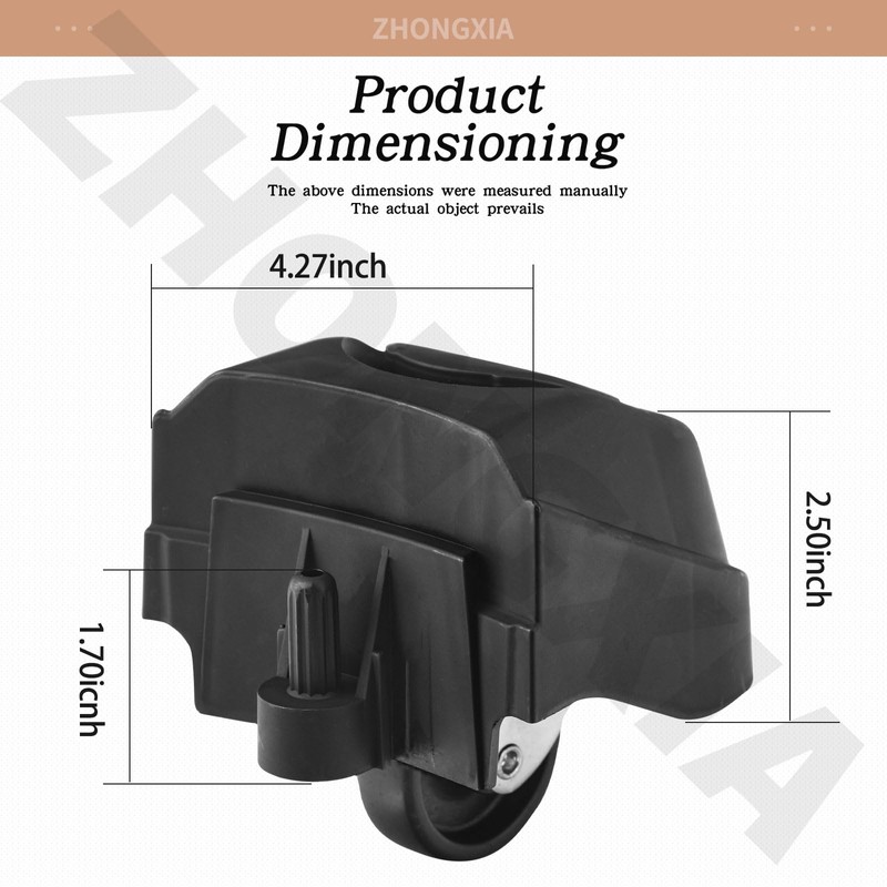 2 Pack 12388 Foot Caster & 12293 Caster Kit Compatible