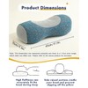 Buckwheat Hull Pillow for Neck Pain Relief Adjustable Roll Support