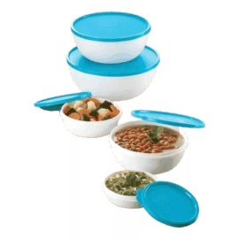 Betterware Set 5 Bowls Recipientes Contenedores De Refrigerador