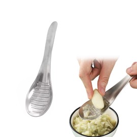 Coollooda Ginger Spoon Grater Spoon Grater Spoon Shape Stainless Steel Kitchen Utensils Ginger Garlic Radish 17x4.3cm