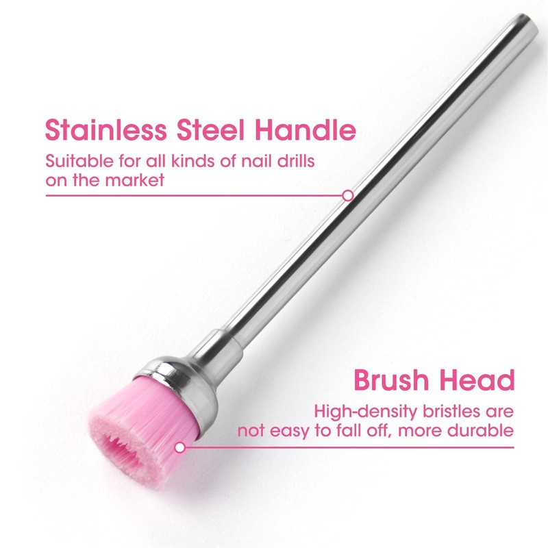 Acycoin2A 5PCS Nail Drill Bit Cleaning Brushes for Nail Electric