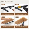 Marsmiles 36 inch Floating Shelves for Wall Elm Wood Live
