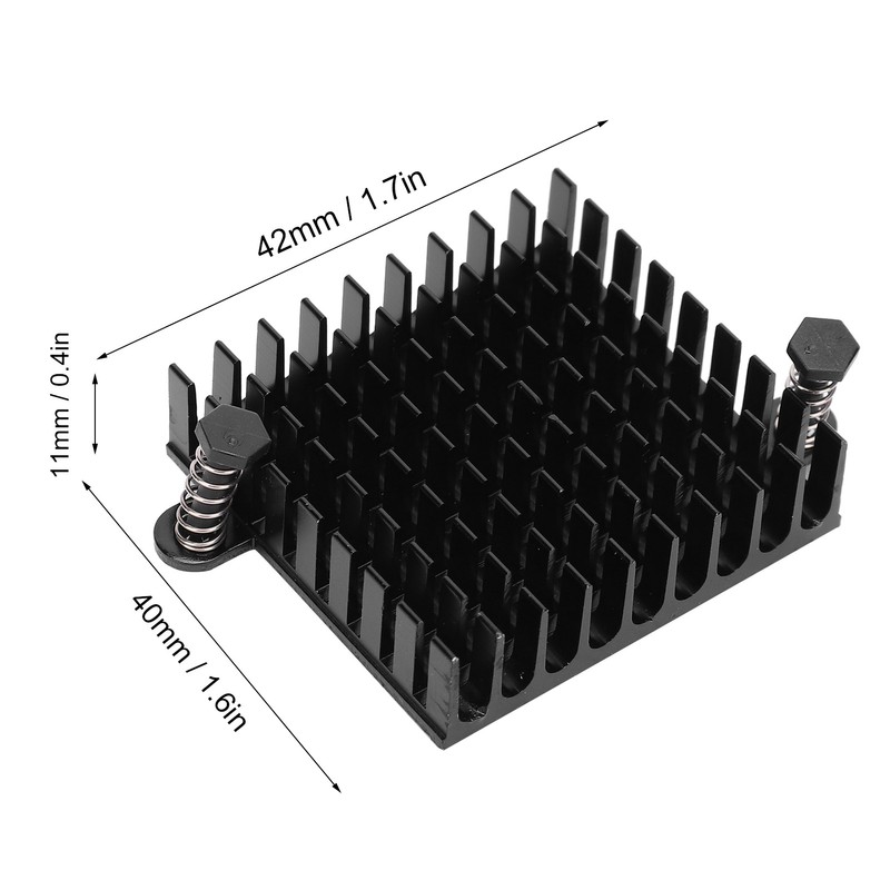 10pcs P42 x 11 x 40 Aluminium Heat Sink Thermal