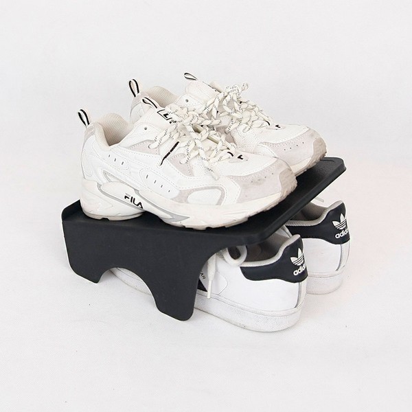 Wellgoods Shoe Organizer Double 30p Black Space Utilization Shoe Rack
