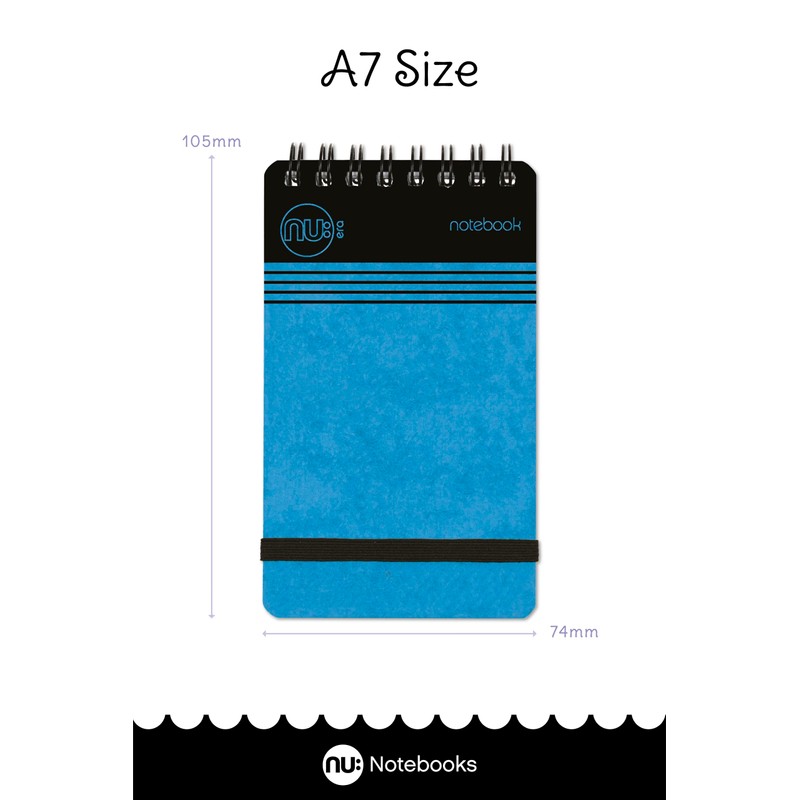 nu: Notebooks - Craze Cloud Range - A7 Blue Notebook