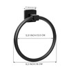 Towel Holder for Bathroom Wall Matte Black Towel Ring Hand