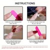 Chrome Press on Nails Medium Length Artificial Acrylic Metallic Laser