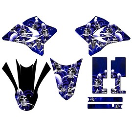 2005-2022 TTR 230 Jester Blue Senge Graphics Base Kit Compatible with Yamaha