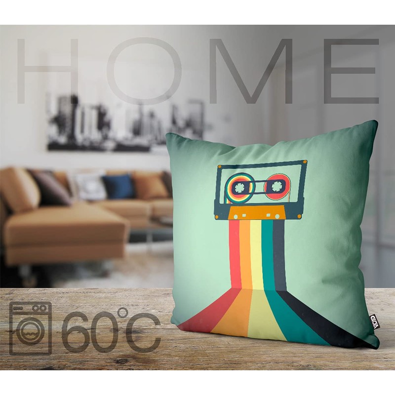 VOID Retro Music Cassette 70s Cushion Cover Sofa Cushion Decorative
