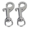Single Ended Swivel Snap Hooks, 316 Stainless Steel Swivel Eye