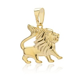 NKlaus Small 333 Yellow Gold 8ct Zodiac Horoscope Pendant, Yellow Gold