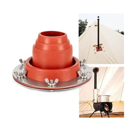 Tent Stove Jack Kit, Bell Tent Flue Flashing High Temp Flexible Pipe Flashing Compatible with Frontier Outbacker Stove Triple Wall Pipe Sections