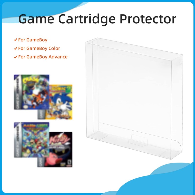 Mcbazel Pack of 10 Transparent Plastic Protective Cases for GameBoy/GameBoy