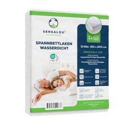 Sensalou Incontinence fitted sheet waterproof fitted sheet white - 160x200 cm