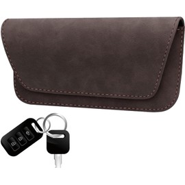 Portagafas Para Visera | Estuche Protector Organizador De Cuero PU Para Gafas De Automóvil | Sujetador De Gafas De Sol Para La Visera Del Coche,Para SUV Camper Camioneta Sedán