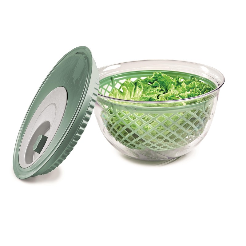 Snips Spin & Serve, Salad Spinner, 4 LT, Green, Made