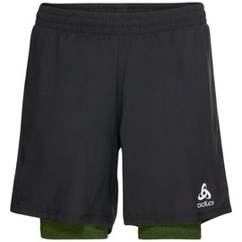 Odlo Men's Running Shorts 2-in-1 Short Run Easy 7 Inch