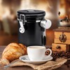 FACIACC Airtight Coffee Canister, 1800ML Stainless Steel Coffee Container with