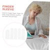 PACKOVE 5pcs Silicone Finger Covers for Moisturizing and Cracking Flexible