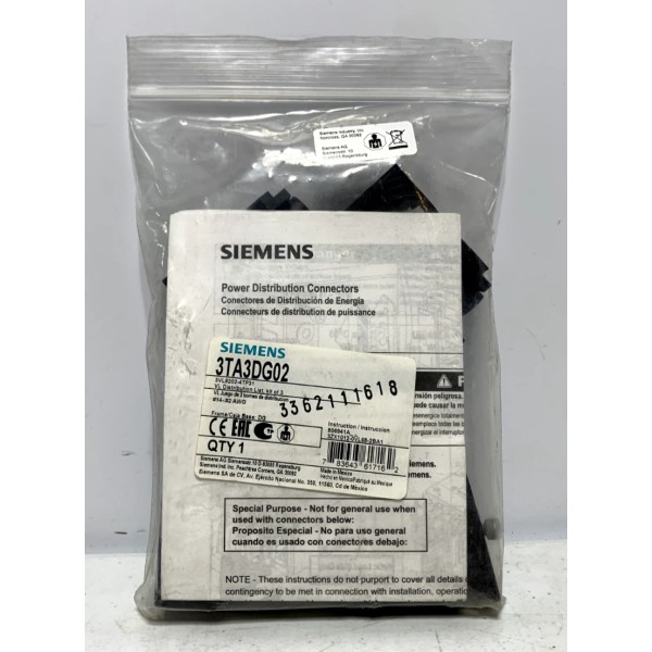 Siemens 3TA3DG02 Circuit Breaker Lug Kit