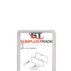 SunplusTrade 2 Stainless Steel Polish Mirror License Plate Frame +