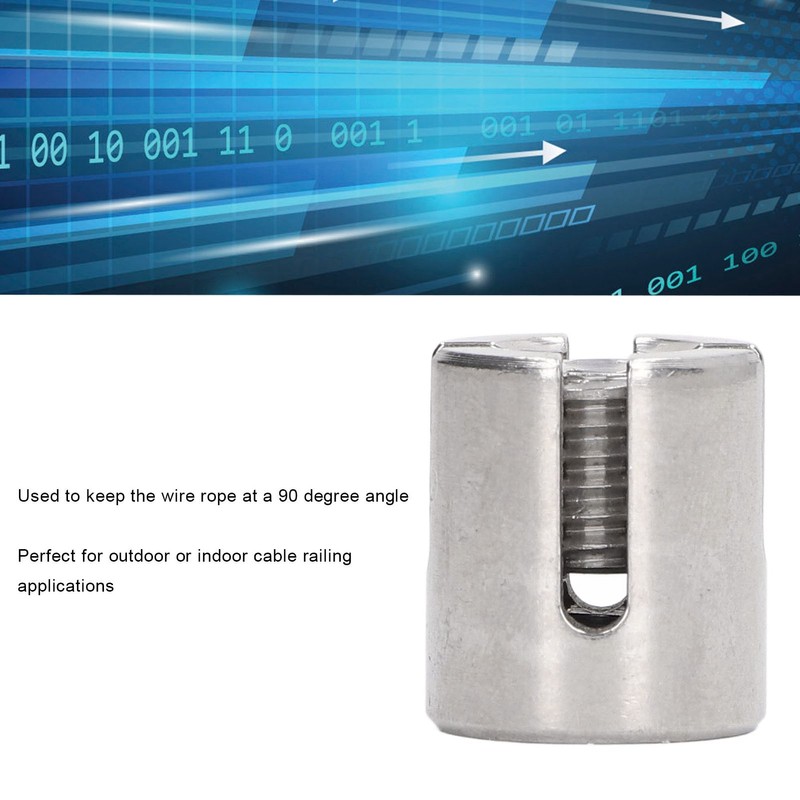 10 Pcs Cross Wire Rope Clip M10 Thread 316 Stainless