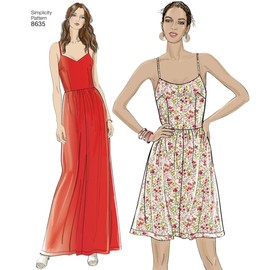 Simplicity Patterns US8635H5 Dresses, H5 (6-8-10-12-14)