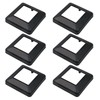 Tsnamay 6Pcs Flange Base Shoe for Railings 3.15"x3.15"/80mm Post,Deck Post