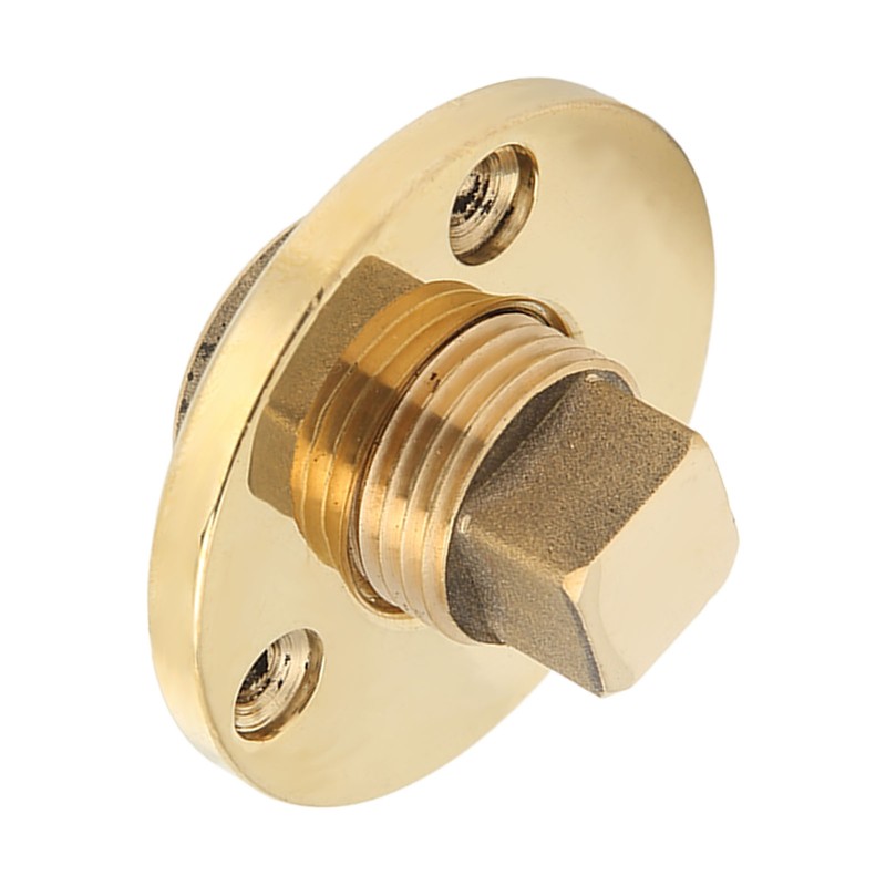 Marine Drain Plug Kit 25mm/1in Mounting Hole Bronze Mirror Polished