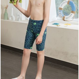 Aivtalk Traje de baño para niños, traje de baño de equipo de natación para jóvenes, secado rápido, UPF 50+, pantalones cortos de natación atléticos 4-12T, Dinosaur, 8-10 Años