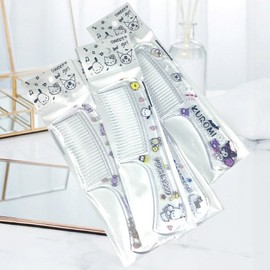 Cinnamoroll Cartoon Kitten Hair Comb - Cute Dense Dormitory Hairbrush for Girls with Puppy Sticker One Size/Kulumi 20ea