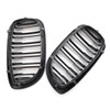 Front Kidney Grilles Double Deck Black Gloss for E46 2doors