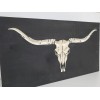 Knotty Oar Wood Shop Longhorn Skull Hidden Gun Storage Safe