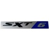 24Designs Compatible Sxt Sxt6 Black Blue Vinyl Stick on Emblem