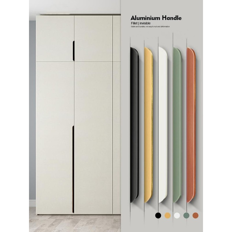 Shozafia 4 Pack Finger Pulls for Cabinets Finger Handles Drawer