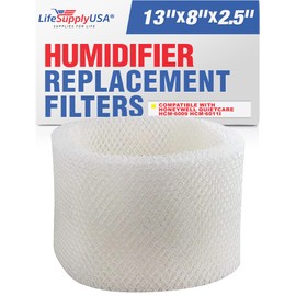 LifeSupplyUSA Filter E Humidifier Filter Replacement Wick Compatible with Honeywell Quietcare HCM-6009, HCM-6011i, HCM-6012i, HCM-6013i, HC-14, HW-14