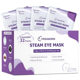 32 Paquetes De Mascarillas De Vapor Para Ojos, Mascarilla Térmica Para Dormir, Compresas Calientes Para Ojos, Mascarilla De Vapor Autocalentable Y Desechable, Cómoda Mascarilla Para Dormir Pa