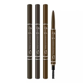 Peripera 페리페라 스피디 아이브로우 오토 펜슬 타입 3개 [3호 브라운] Peripera Speedy Eyebrow Auto Pencil Type 3 Pack [No. 3 Brown]