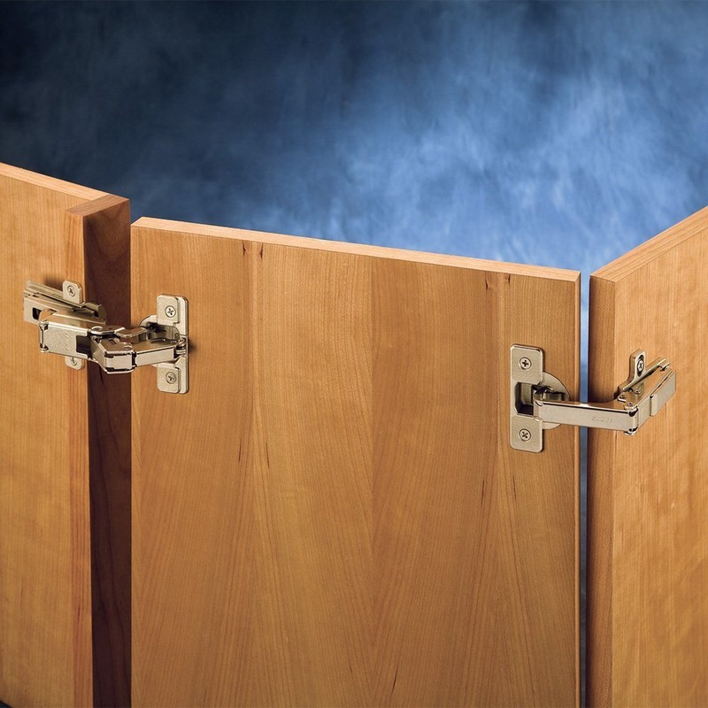 Salice 1/2'' Overlay, Face Frame Hinge Kit for Pie-Corner Cabinets