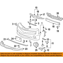 Genuine GM 92243311 Bumper Fascia Reinforcement, Left, Front