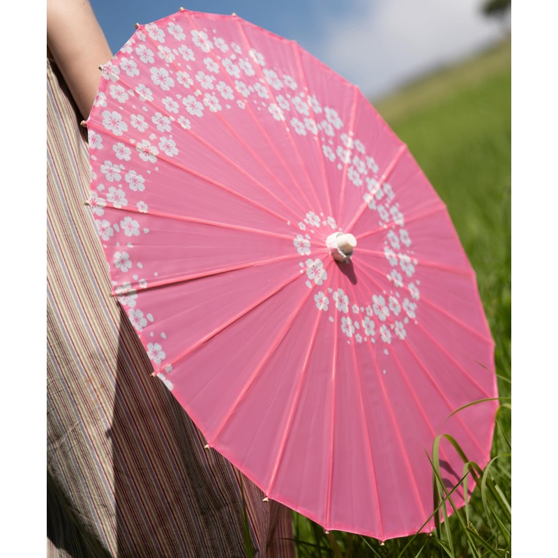Cherry Blossom Parasol | 32" Japanese Umbrella for Weddings &