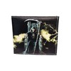 Zugar Land Handcrafted Vegan Leather Bi-Fold Wallet (Grim Reaper) Holds