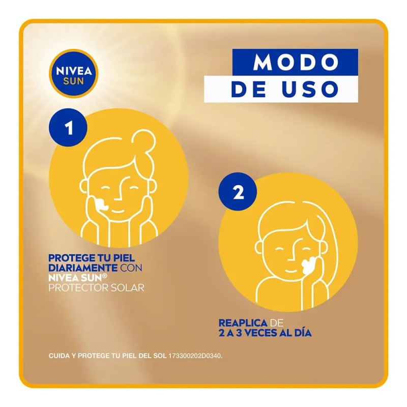 Protector Solar Facial Nivea Sun Piel Sensible Fps50 50ml