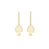 Carissima Gold Women's Pull Through Chain Earrings 9ct (375) Yellow