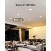 Sunco 6 Inch LED Recessed Light, Canless Ceiling Lights Slim
