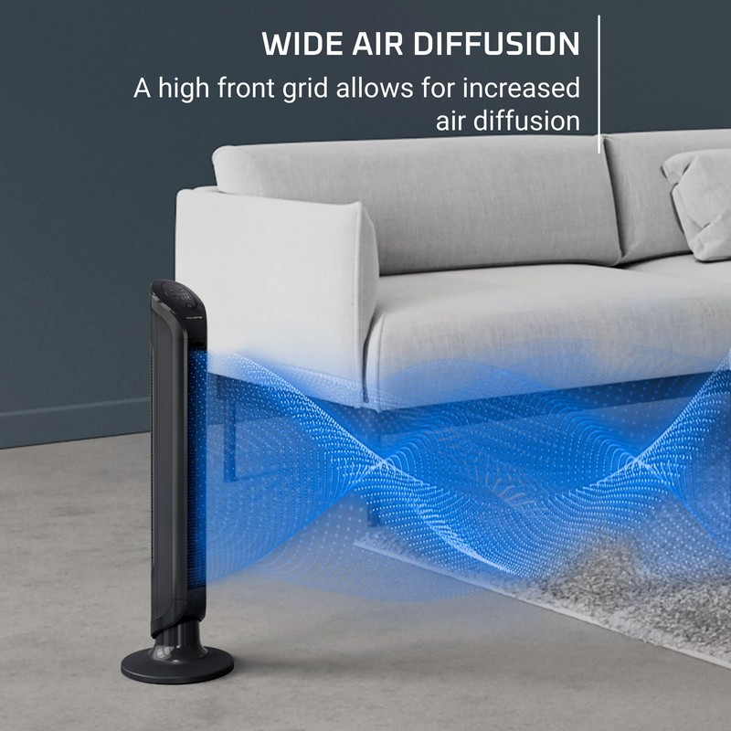 Rowenta, Tower Fan, Fresh 180° Oscillating Fan, Quiet Floor Fan