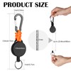 Retractable Keychain Heavy Duty Carabiner Badge Holder Retractable Badge Reel
