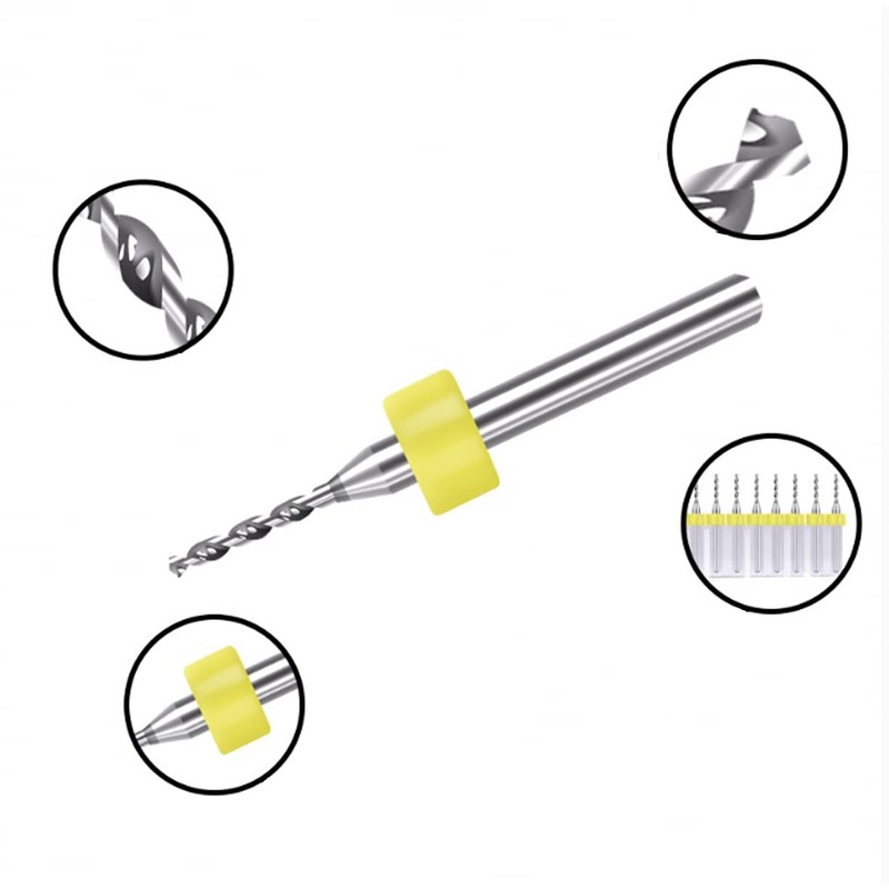 JZK 20 x PCB drill bits 0.1-1.0mm, 0.3-1.2mm micro drill